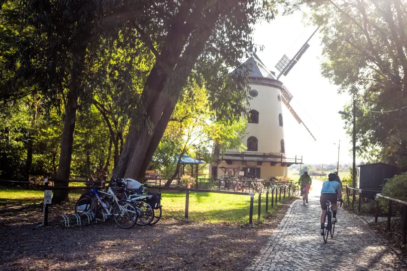 Familientour nach Radebeul mit Fährfahrt, Windmühle und Spielplatz
