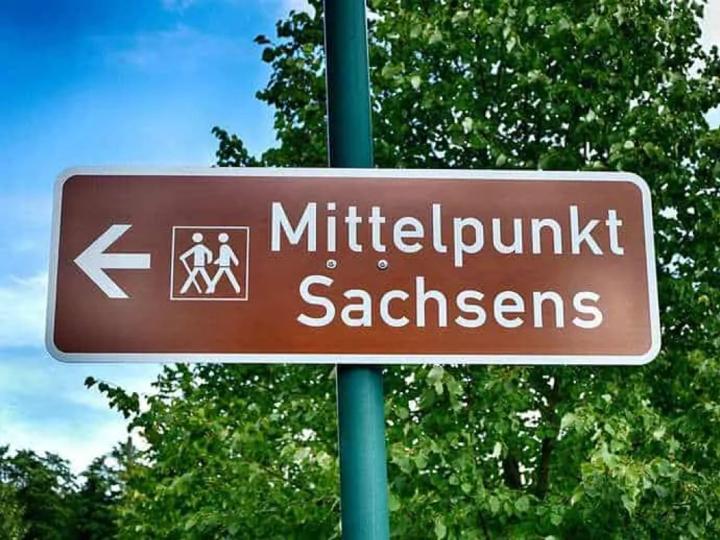 Geografischer Mittelpunkt Sachsen