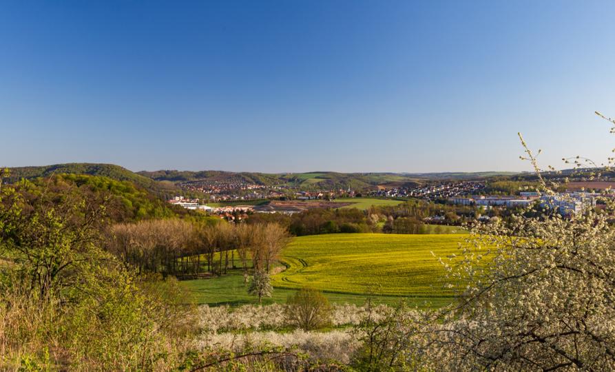 Nad výšinami Pesterwitz a Wurgwitz