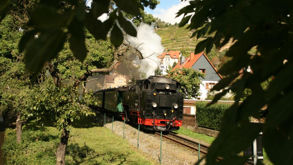 Lößnitzgrundbahn Bahnhof Friedewald Bad