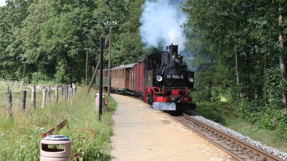 Lößnitzgrundbahn Haltepunkt Cunnertswalde
