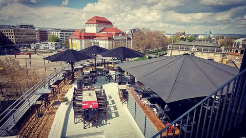 Felix Restaurant Dresden Dachterrasse