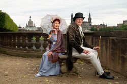 Paar im Stil der Romantik - Stadtwette Dresden