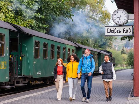 Lößnitzgrundbahn am Haltepunkt Weißes Roß in Radbeul